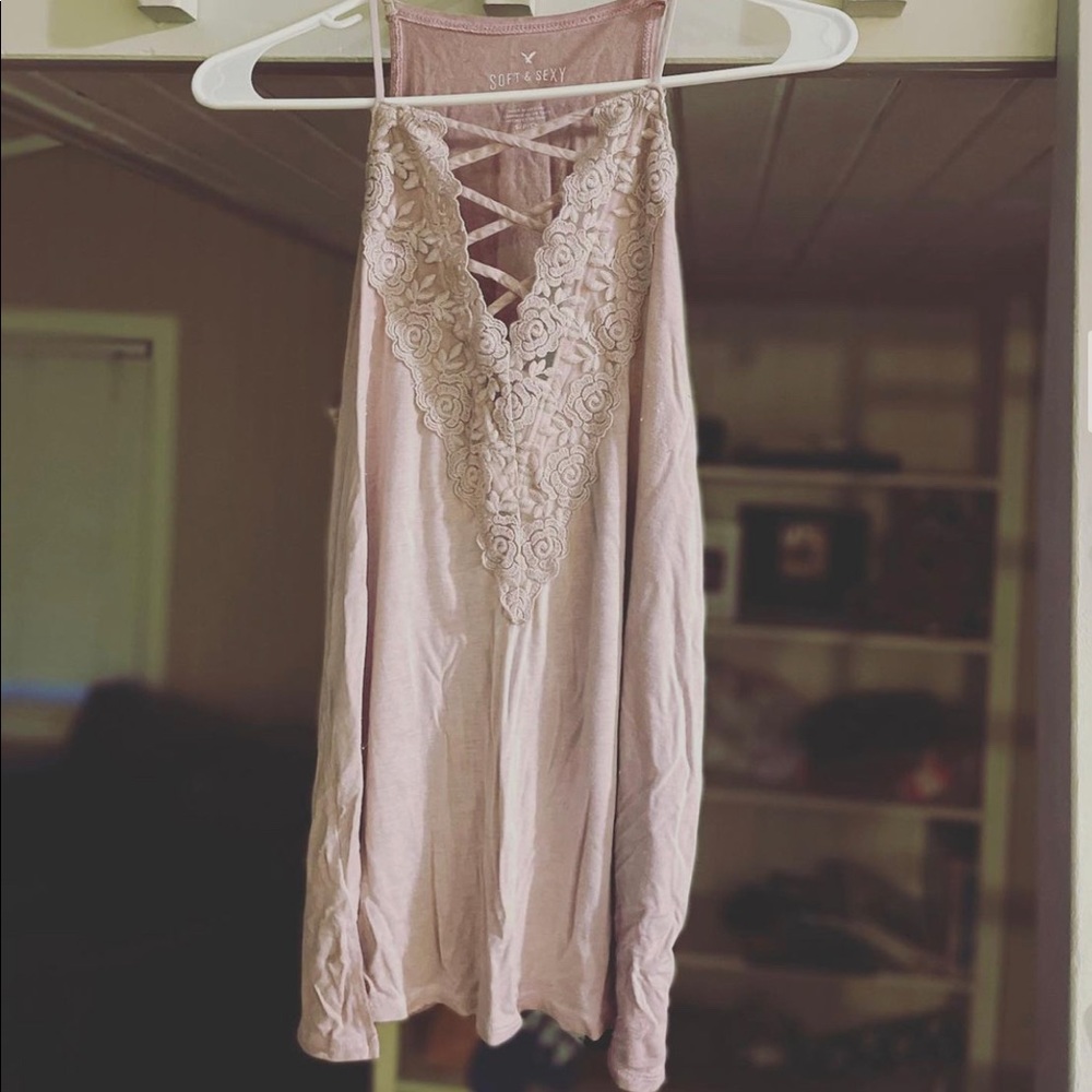 Small American Eagle Tank, Mauve